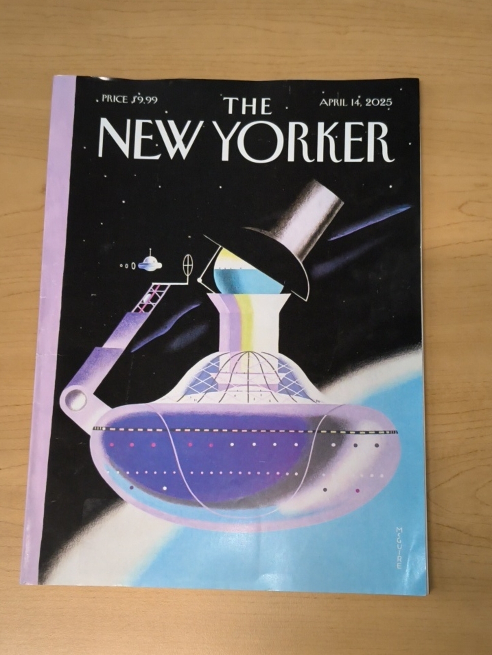 The New Yorker Magazine Richard McGuire’s “Zooming In” : April 14, 2025